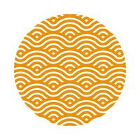 Chinese circle frame border. vector illustration element. Chinese new year traditional decor design