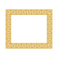 Chinese frame border. vector illustration element. Chinese new year traditional decor design