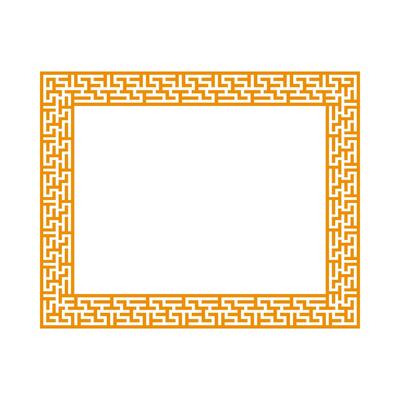 Chinese frame border. vector illustration element. Chinese new year traditional decor design