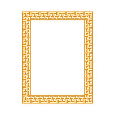 Chinese vertical frame border. vector illustration element. Chinese new year traditional decor design