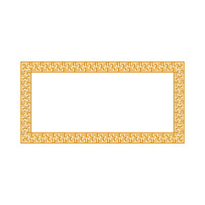 Chinese banner frame border. vector illustration element. Chinese new year traditional decor design