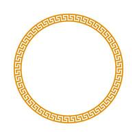 Chinese circle frame border. vector illustration element. Chinese new year traditional decor design
