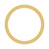 Chinese circle frame border. vector illustration element. Chinese new year traditional decor design