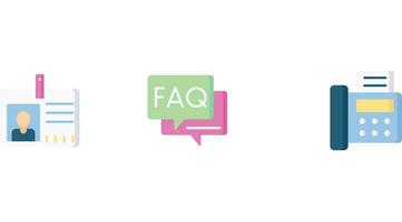 FAQ inforamtion graphic elements vector