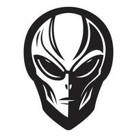 AI generated alien iconic logo vector illustration.