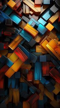 AI generated Colorful textured background vibrant pattern. Created with Generative AI photo