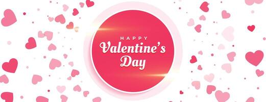 attrative valentines day banner design vector