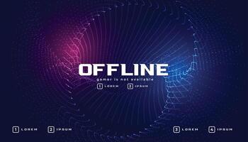 offline gaming banner in particle style vector