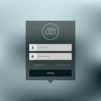 member login page template design vector