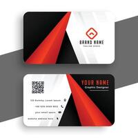 moderno rojo negocio tarjeta para tu marca vector