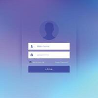 moderno iniciar sesión página modelo con difuminar antecedentes vector