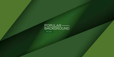 Abstract dark green overlap background template vector with triangle papercut pattern. Green background with shadow design. Eps10 vector