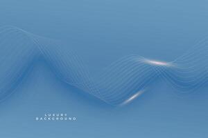 royal blue premium background with shiny smooth lines vector