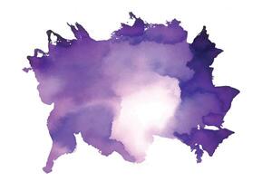 abstract watercolor stain texture in purple color vector
