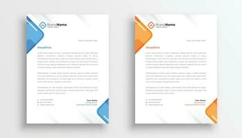 elegant letterhead design template for your business vector