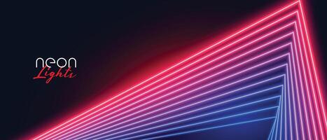 red blue neon lines effect background vector