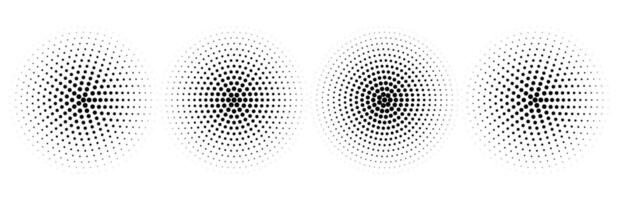 Abstract grunge halftone circles background design vector