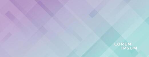 abstract modern wide banner in pastel colors and diagonal lines vector