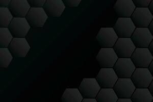 abstract hexagonal black background design vector