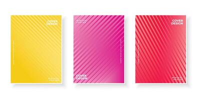 Set of minimal colorful gradient covers design vector