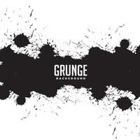 abstract black ink splatter drops effect grunge background vector