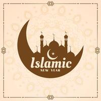 islamic new year muharram festival of muslims background vector