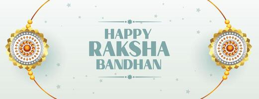 beautiful raksha bandhan traditional banner design vector