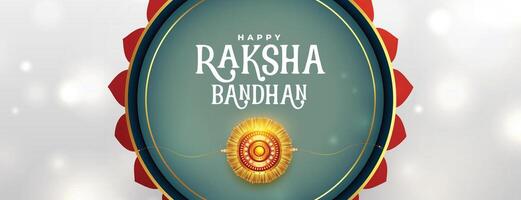 decorative raksha bandhan banner in indian style vector