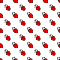 Seamless pattern with strawberries. png