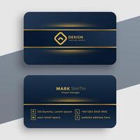 dark luxury golden business card template design vector