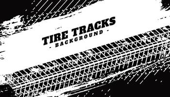tire texture print on grunge dirty background vector