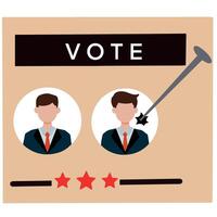 Vector illustration general elections vote voting