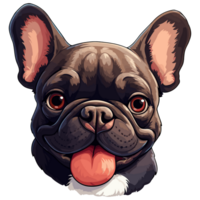 ai généré français bouledogue dessin animé, dessin animé chien, dessin animé chien, dessin animé chien, dessin animé chien, dessin animé png