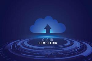 cloud computing technology concept background vector