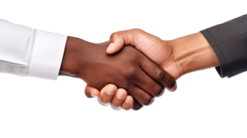 AI generated Business men shaking hands png