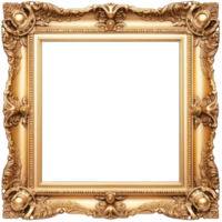 AI generated Vintage photo frame png