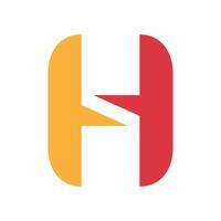 Letter H logo icon vector