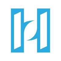 Letter H logo icon vector