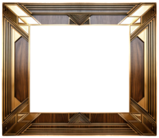 AI generated Art deco photo frame mockup png