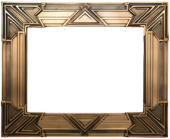 AI generated Art deco photo frame mockup png