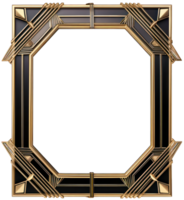 AI generated Art deco photo frame mockup png