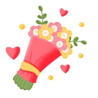 flower bouquet for valentine png