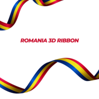 Band mit Rumänien Flagge Farbe 3d png