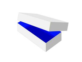 embalaje caja, rectángulo caja, zapato caja, dieline modelo vector