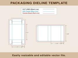 Match Box, Drawer box, sliding box, Dieline Template vector