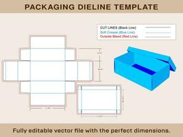 Shoe Box, Dieline Template, Editable Vector File,