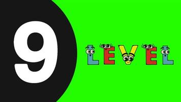 Level cartoon 2d animation video. video