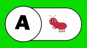 abc animer alphabet apprentissage pour des gamins a B c d pour garderie classe abc alphabet apprentissage pour des gamins rimes vidéo video