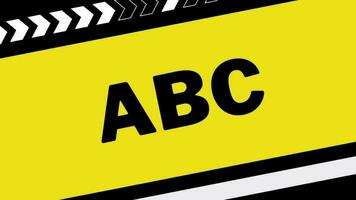 abc animate alphabet letter English learning video. video