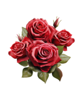 ai gerado ilustração do lindo rosas flor ai gerado png